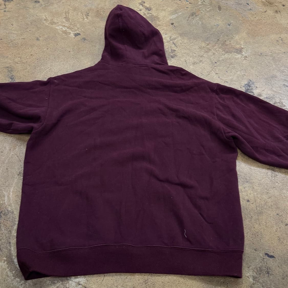 갭 버건디 체크 로고 후드티 상품이미지4