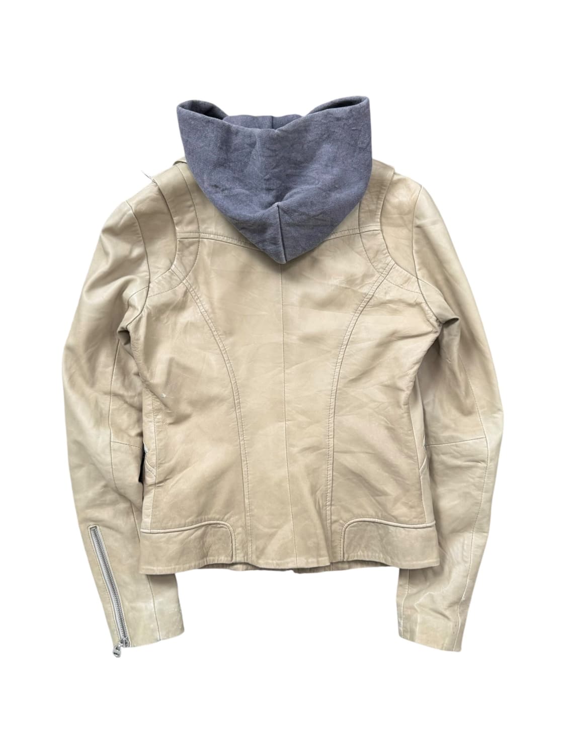 vintage  hooded lambskin jacket 상품이미지3