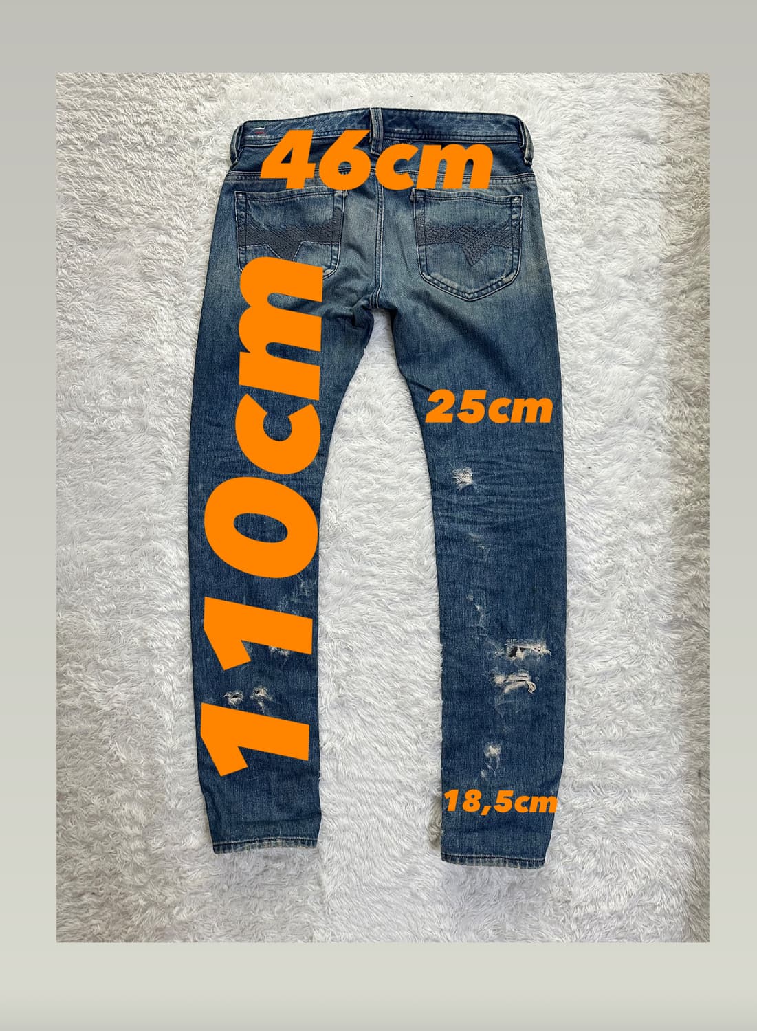 디젤 THANAZ 데미지 청바지 33사이즈 상품이미지2