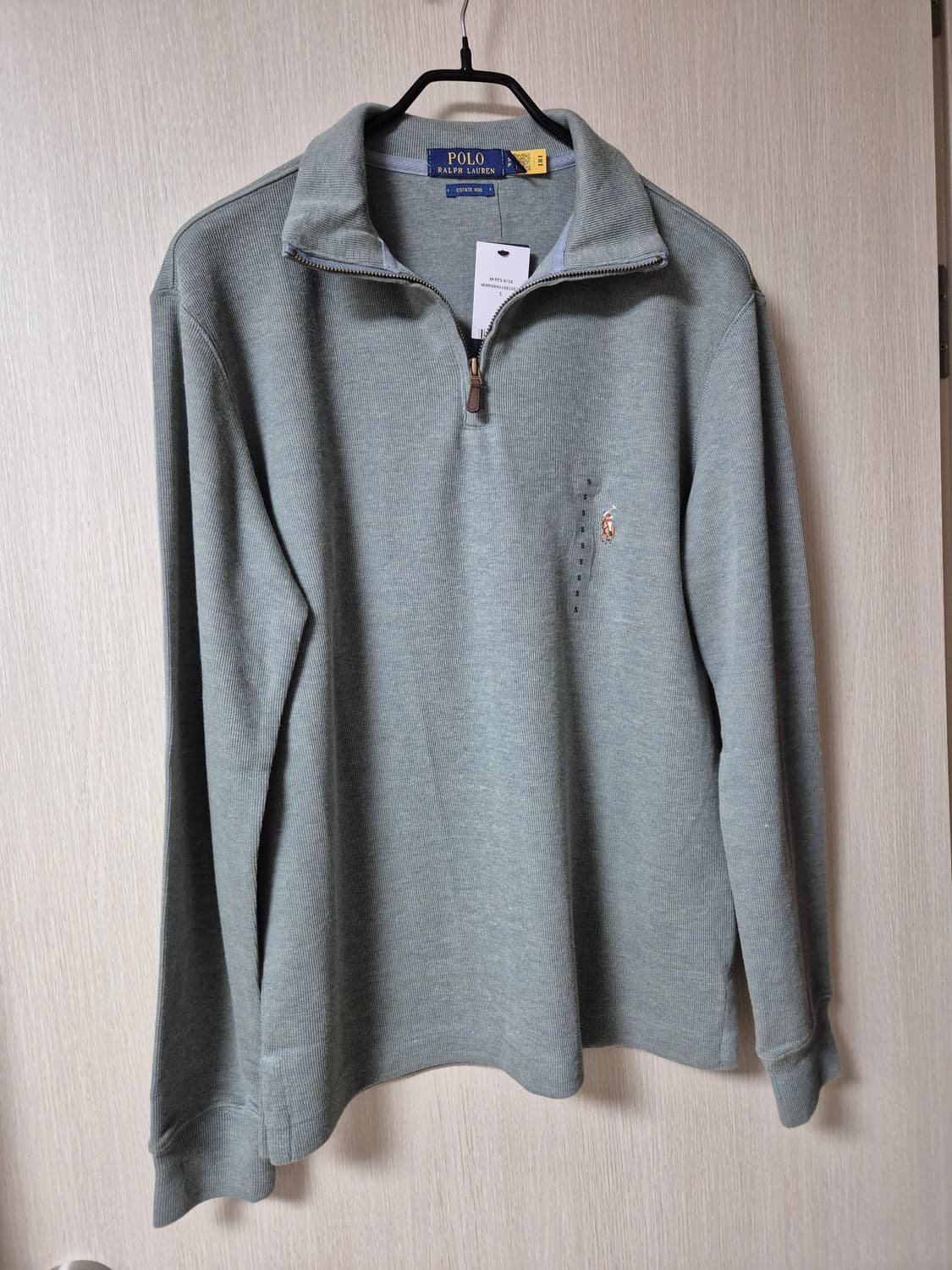 정품 (새제품) 폴로 랄프로렌 반집업 코튼 니트 스웨터 S 상품이미지1