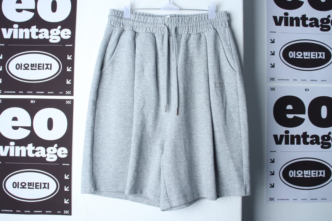 (L-XL) 리메인세컨드 반바지 팬츠 버뮤다 밴딩 그레이-P9914 상품이미지2