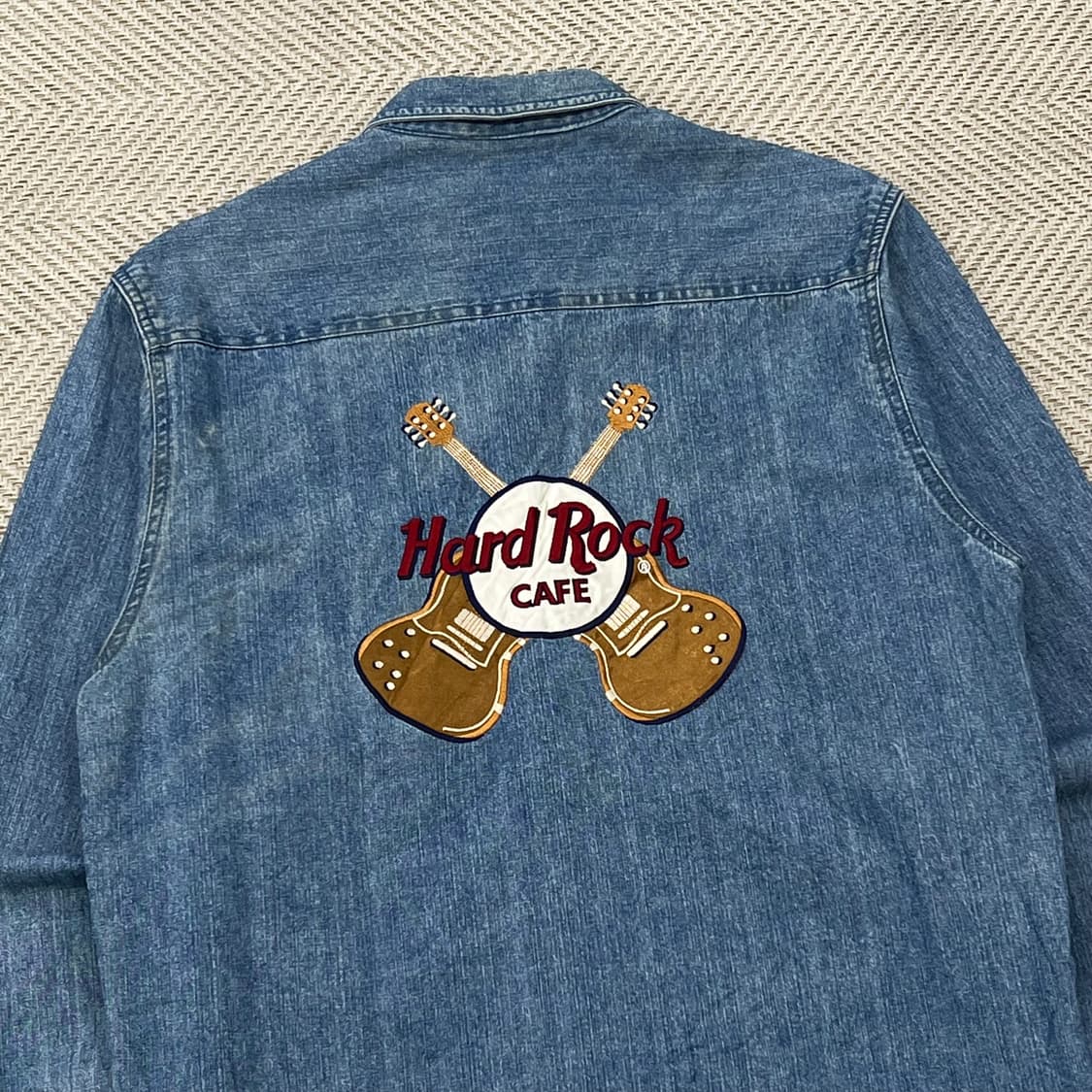 하드락 카페 자수 데님 셔츠 r3143 상품이미지5