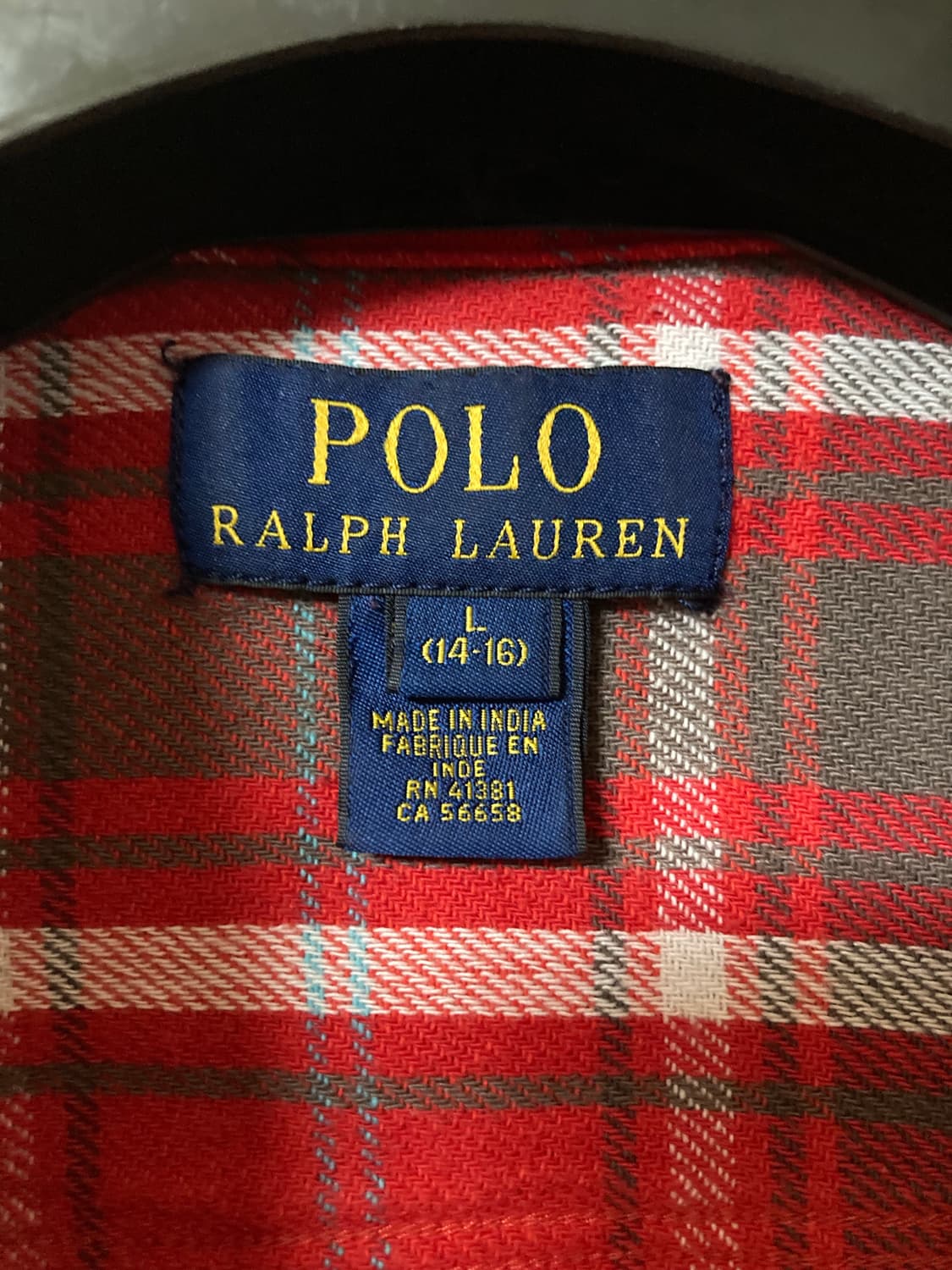 폴로 랄프로렌 여성 체크 셔츠 L 상품이미지3