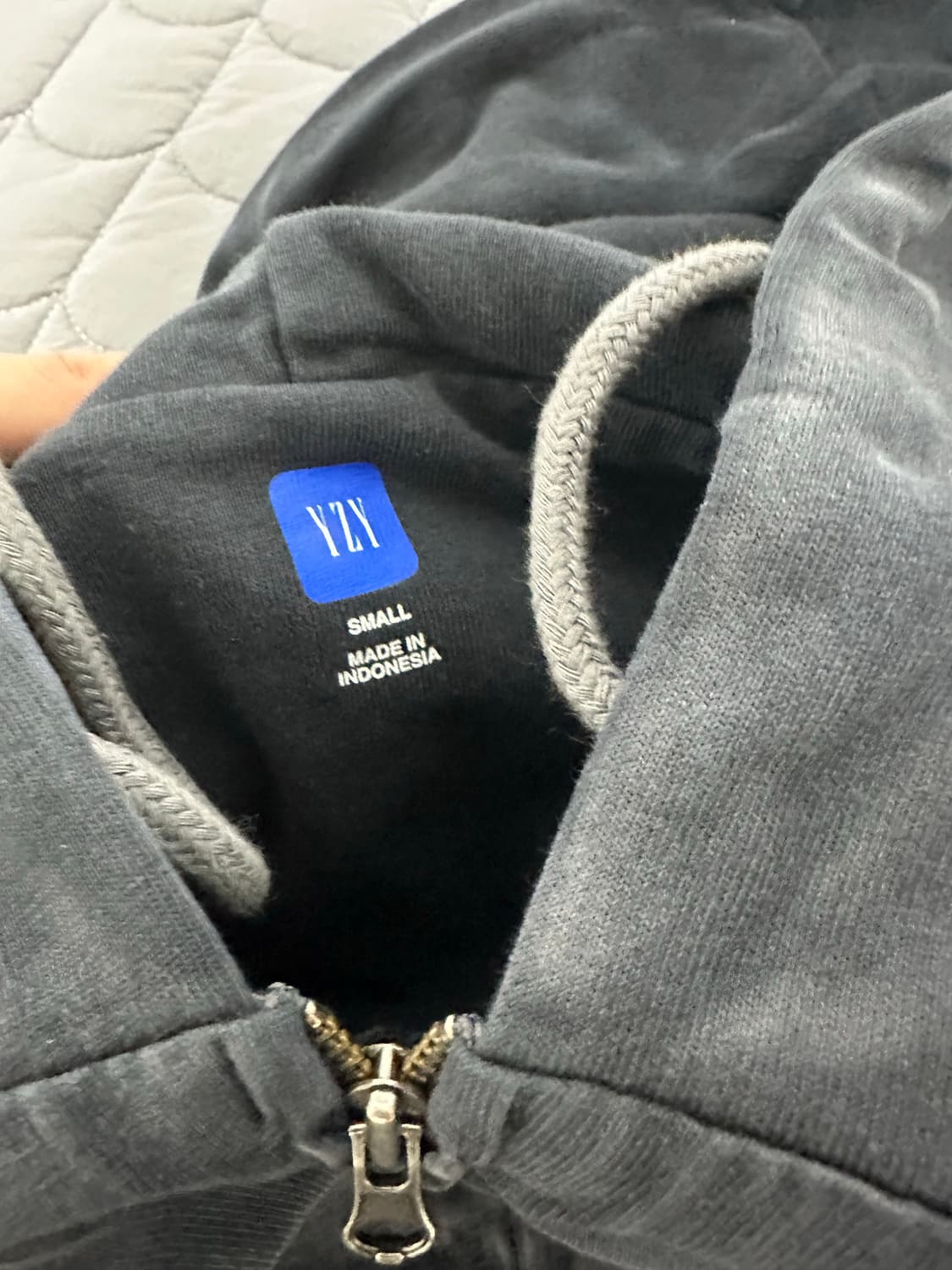 [S] 이지 갭 yeezy gap 후드집업 포에틱블랙 상품이미지2