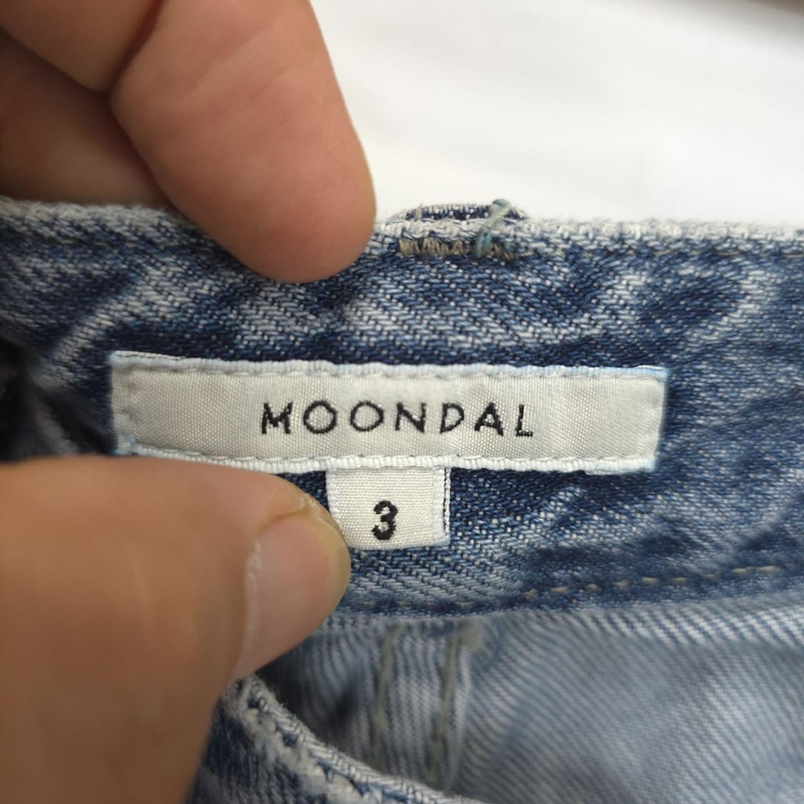 택달린 새제품)문달 MOONDAL 데님 팬츠 청바지 3사이즈 상품이미지6