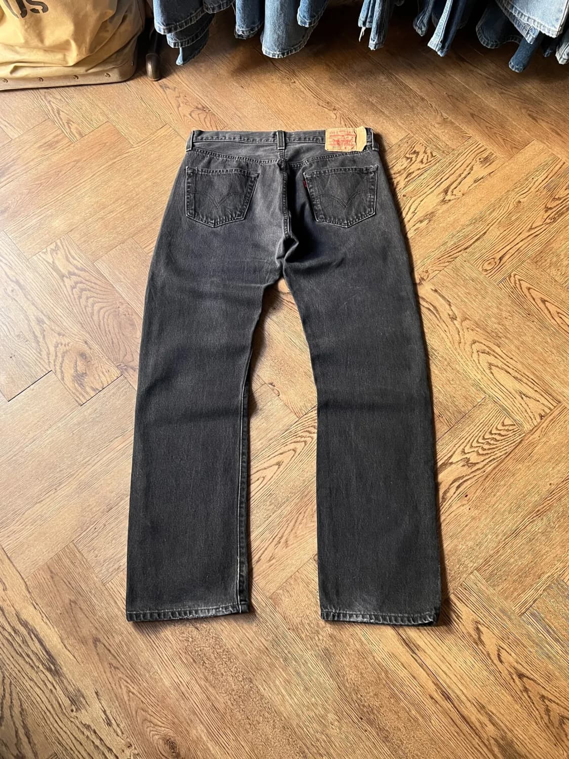 [34]00's 리바이스 501 멕시코제 흑청 데님 팬츠 상품이미지1