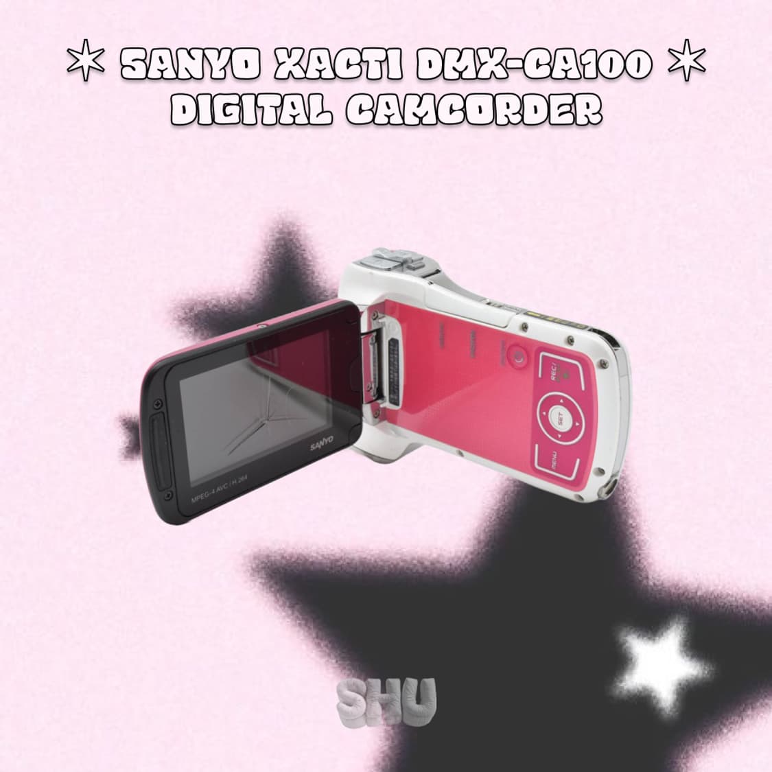 산요 작티 DMX-CA100 빈티지 방수 캠코더 핫핑크 상품이미지4