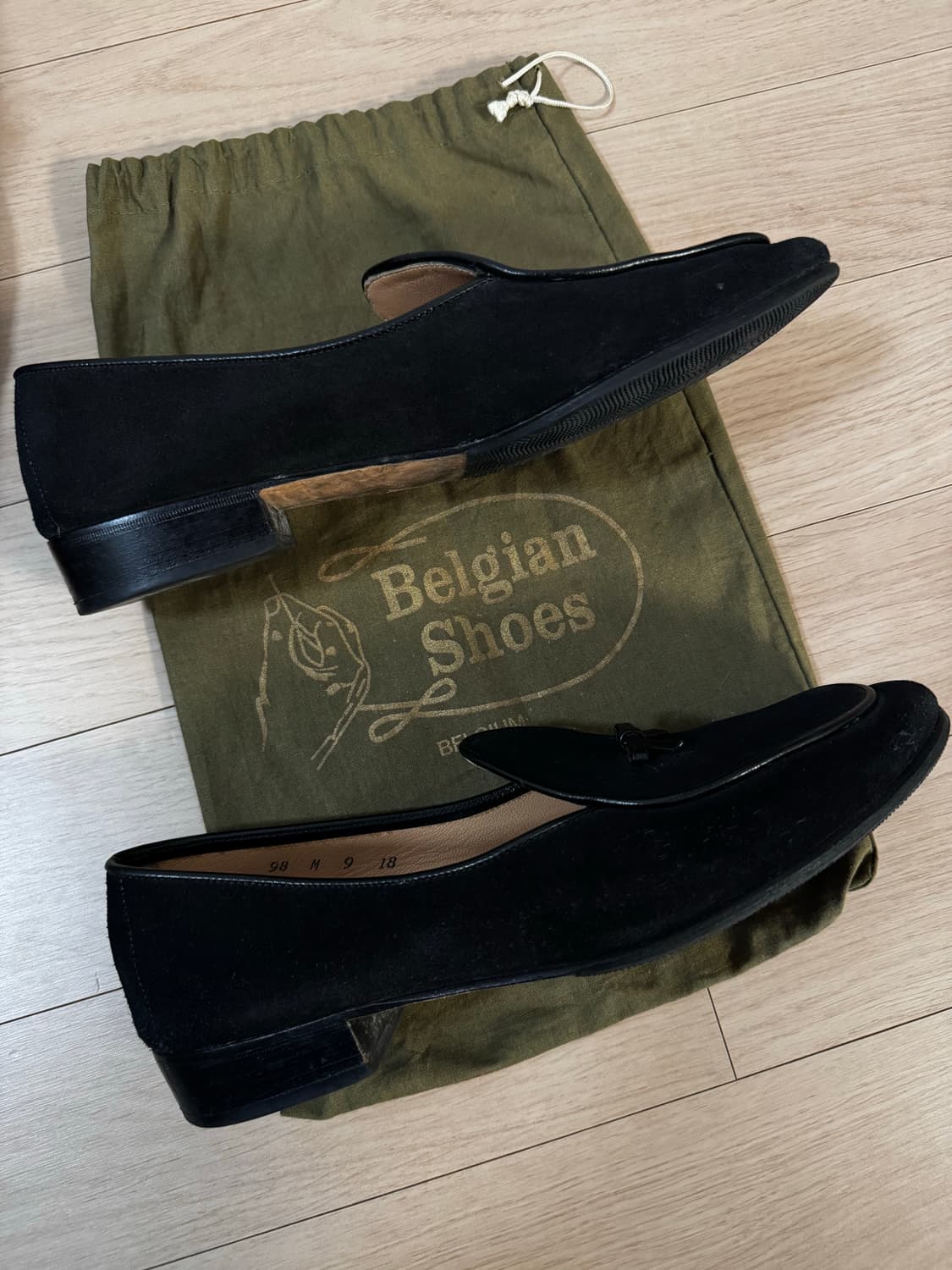 Belgian Shoes “Henri” suede (Black) 상품이미지2