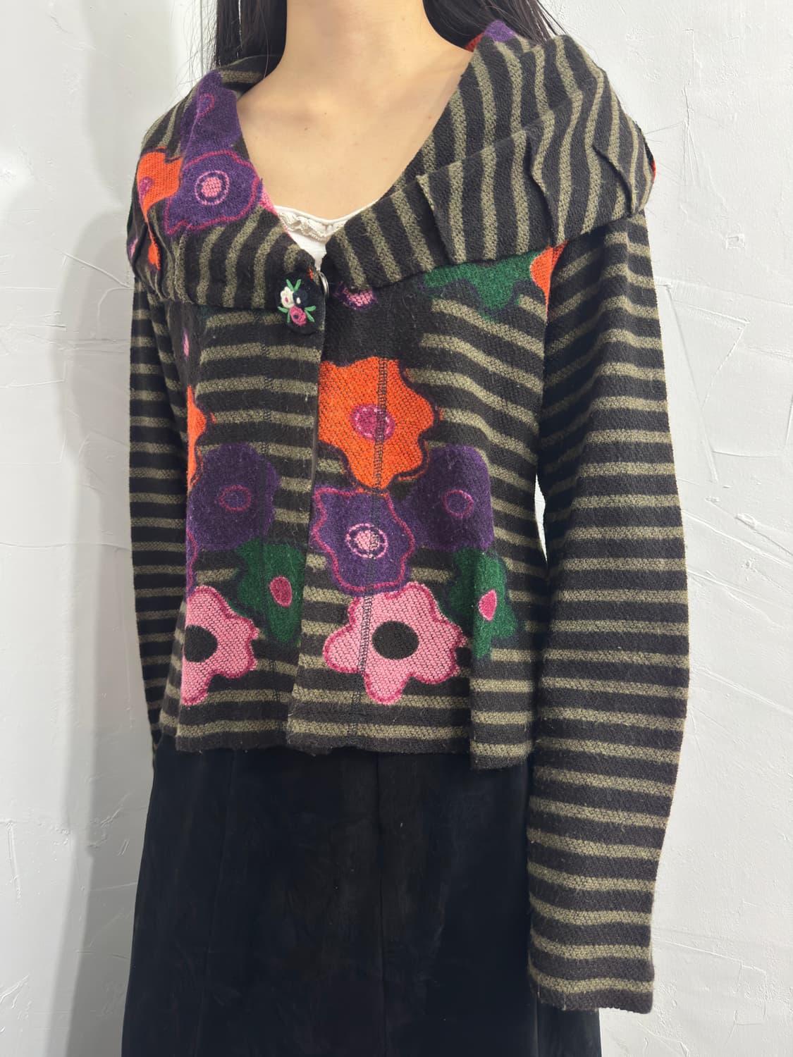 heart design knit cardigan 상품이미지2