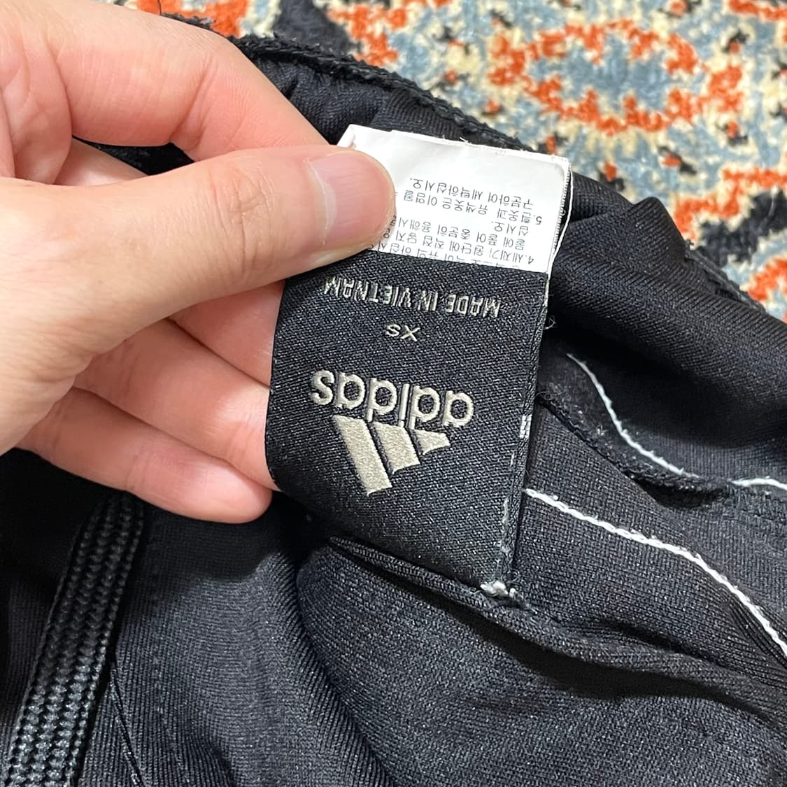 아디다스 adidas 블랙 삼각로고 트랙팬츠 트레이닝 팬츠 여성XS 상품이미지3