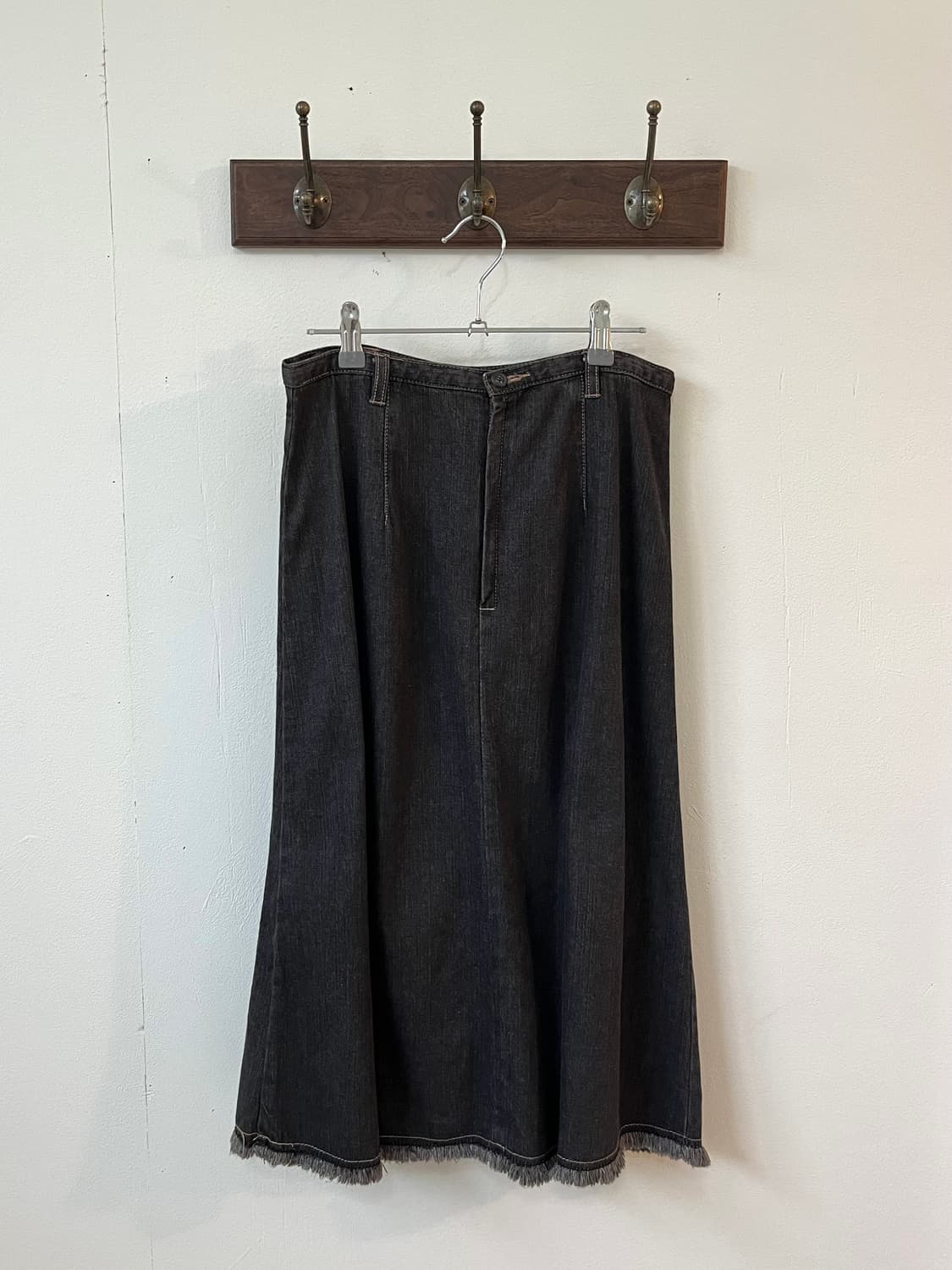 japan vtg 스티치 데님 스커트 상품이미지3