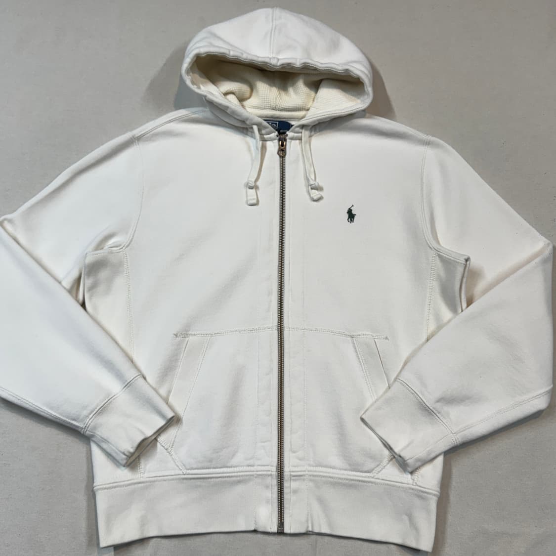 M) 폴로 랄프로렌 두산 후드집업 화이트/그린포니 상품이미지2