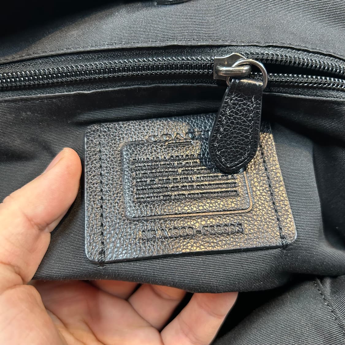 코치 COACH 레더 백팩 블랙 상품이미지5