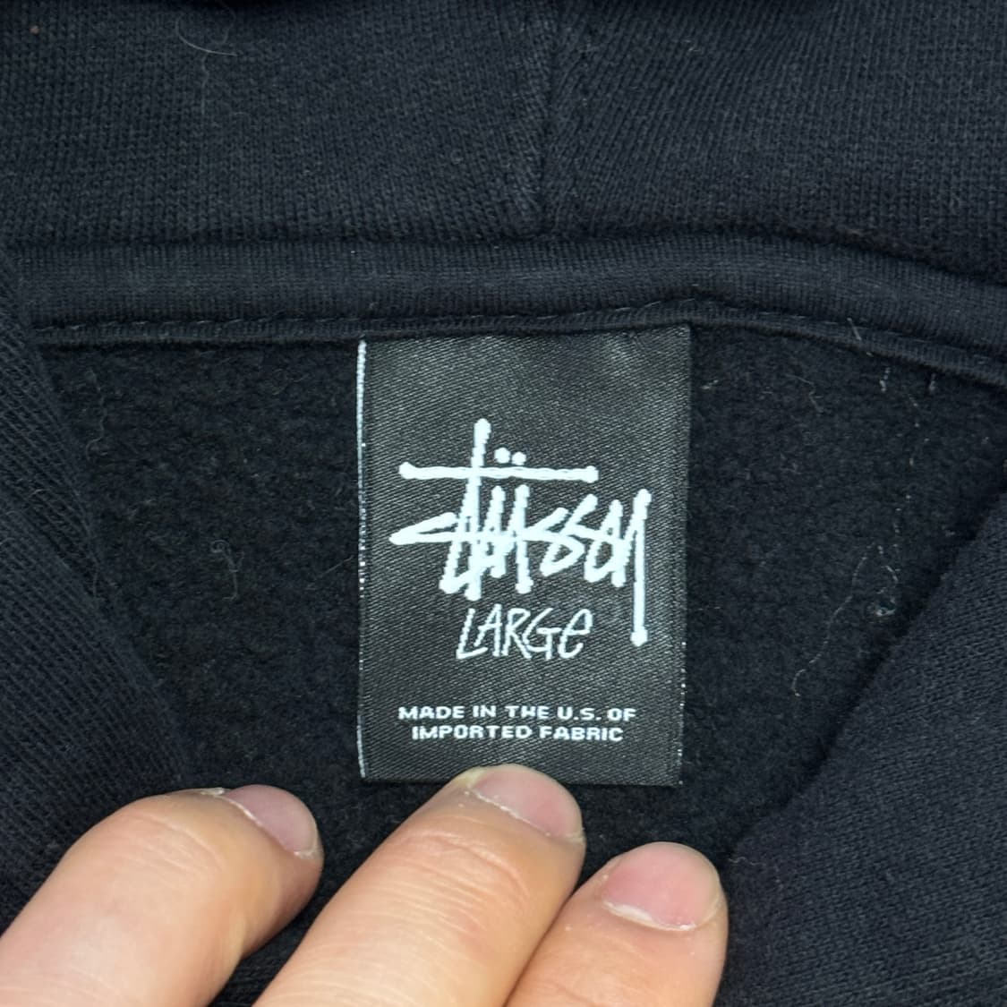 스투시 빈티지 카모 크라운 빅로고 후드 L 상품이미지6