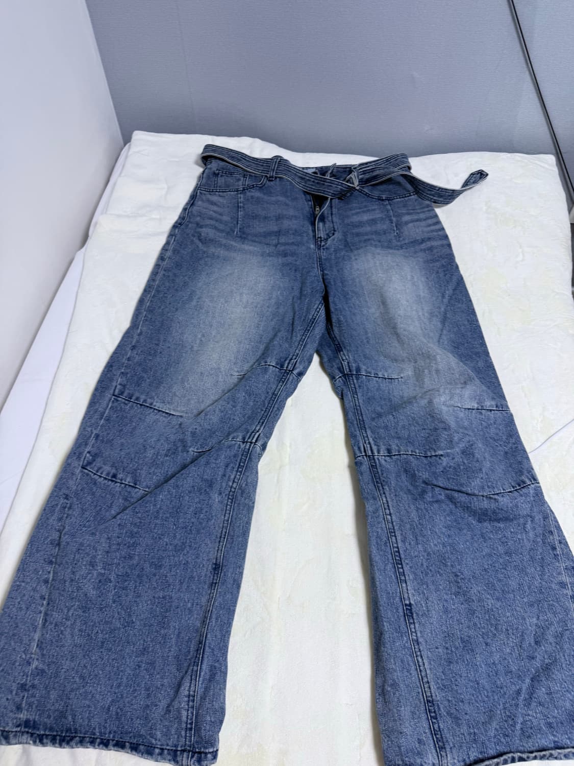 999휴머니티 av 플리츠 데님 상품이미지1