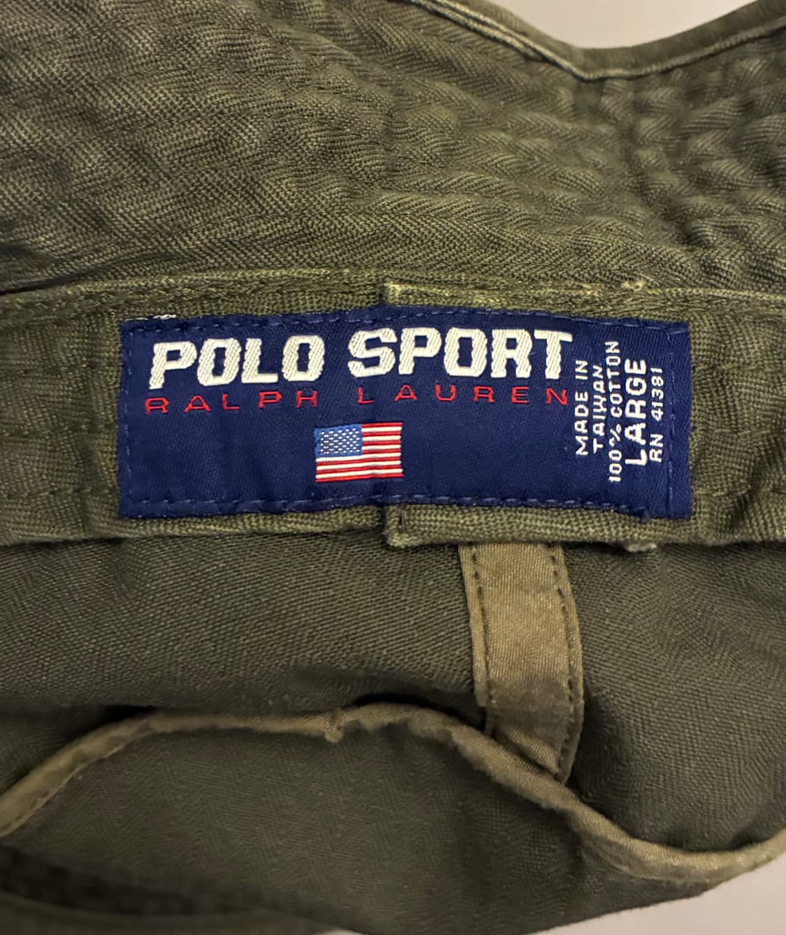 90s POLO SPORT 폴로스포츠 US 빈티지 밀리터리 버킷햇 상품이미지9