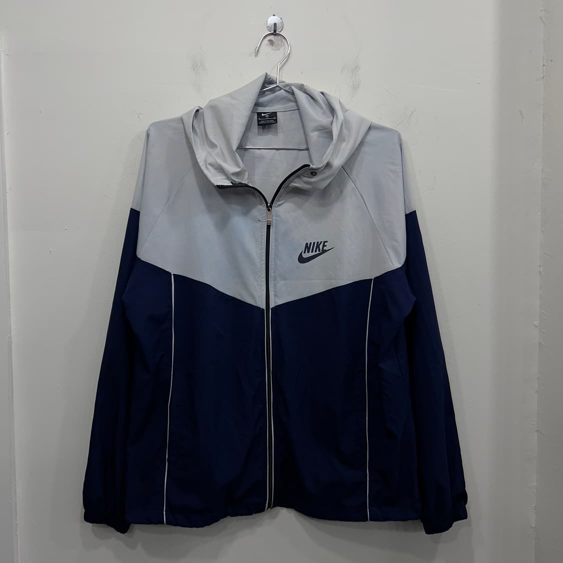 나이키 스판코튼 배색 초경량 후드 바람막이 상품이미지2