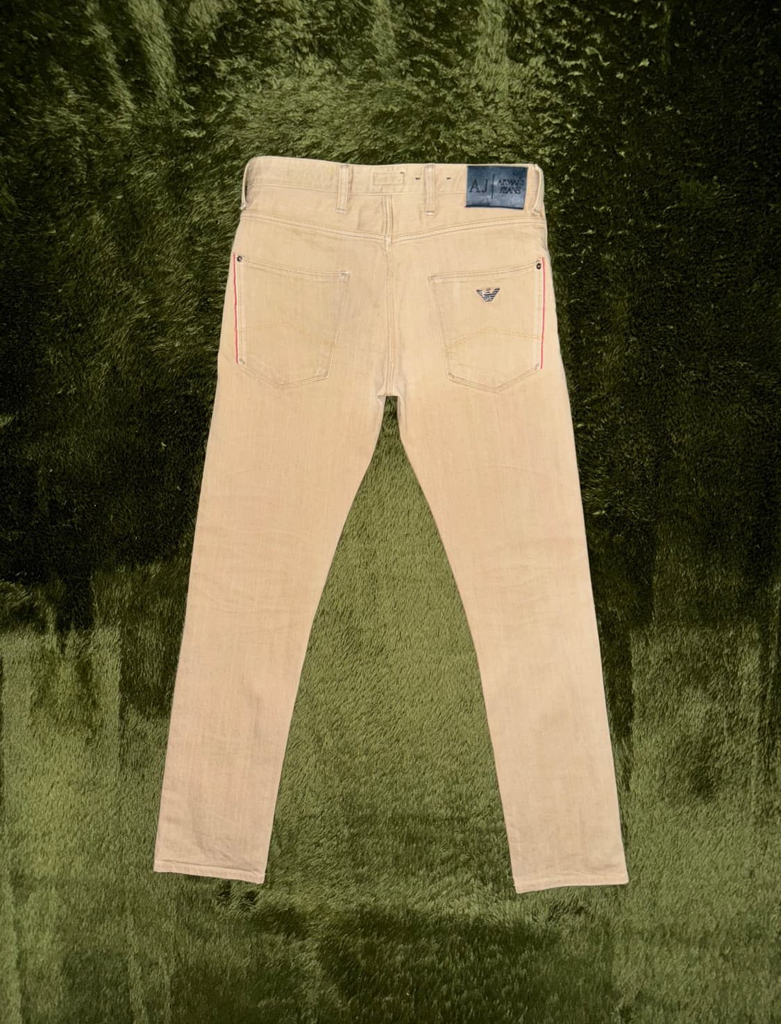 [W28/L34] ARMANI 아르마니 진스 워시드 코튼 팬츠 베이지 상품이미지7