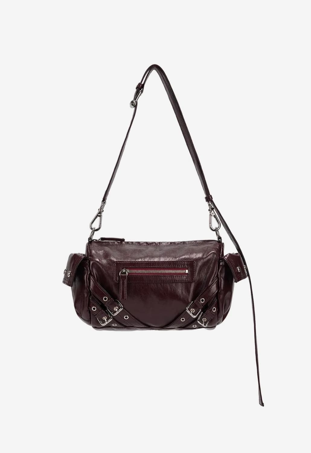 다이닛 버건디 백 STUD POCKET BAG IN BURGUNDY  상품이미지2