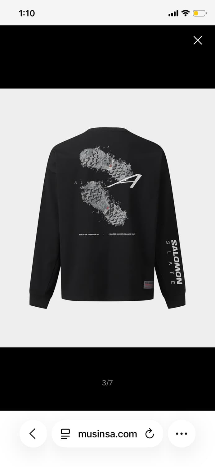 살로몬 머드스트라이프 롱슬리브 L새상품 상품이미지2