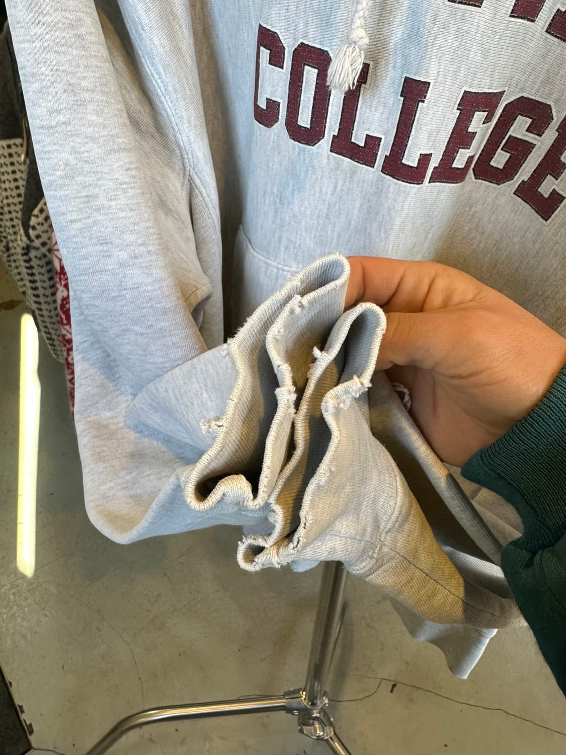 챔피온 리버스위브 데미지 스웻 후드 상품이미지6