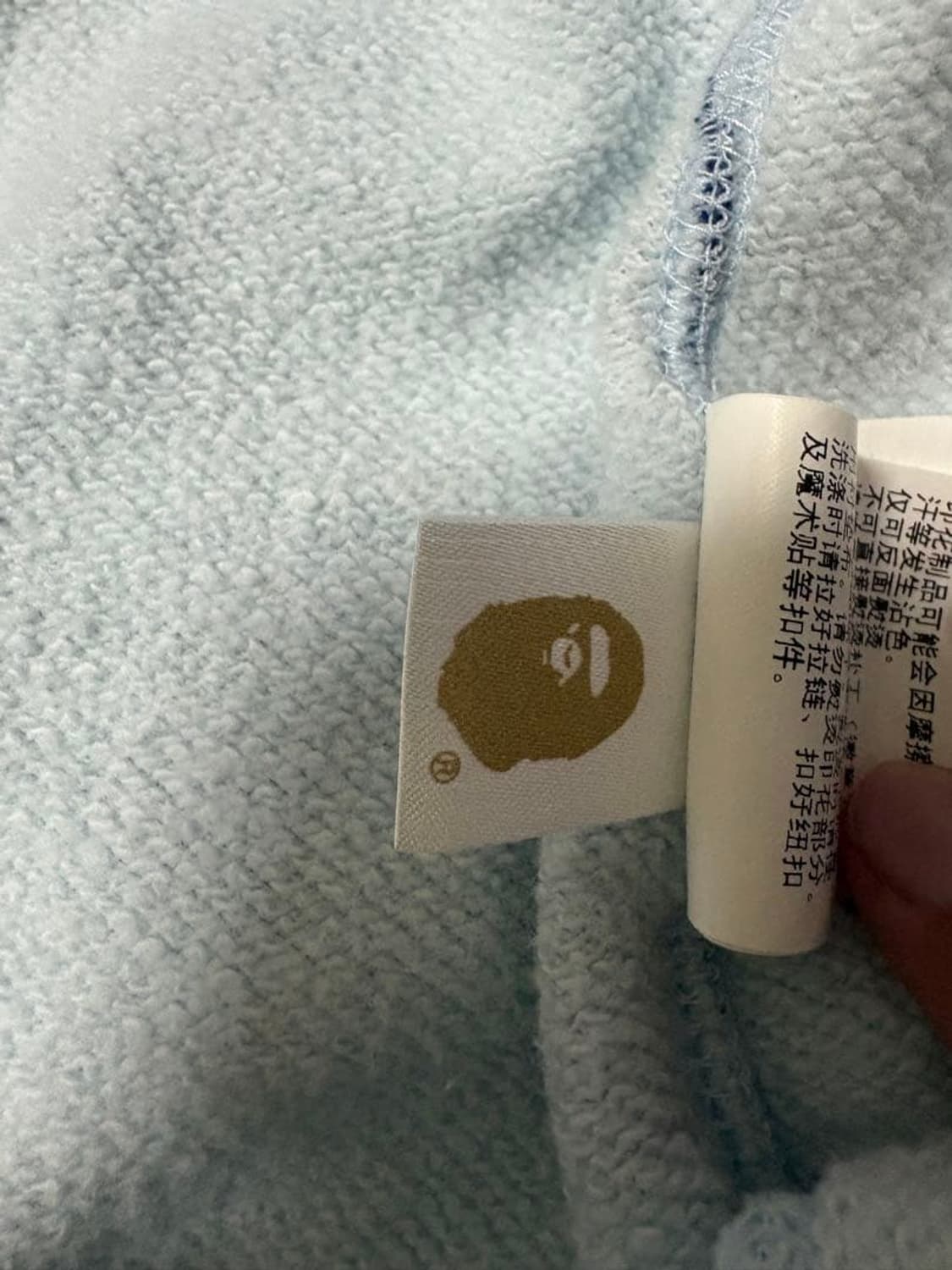 베이프 ABC 카모 샤크 후드집업 블루 상품이미지7