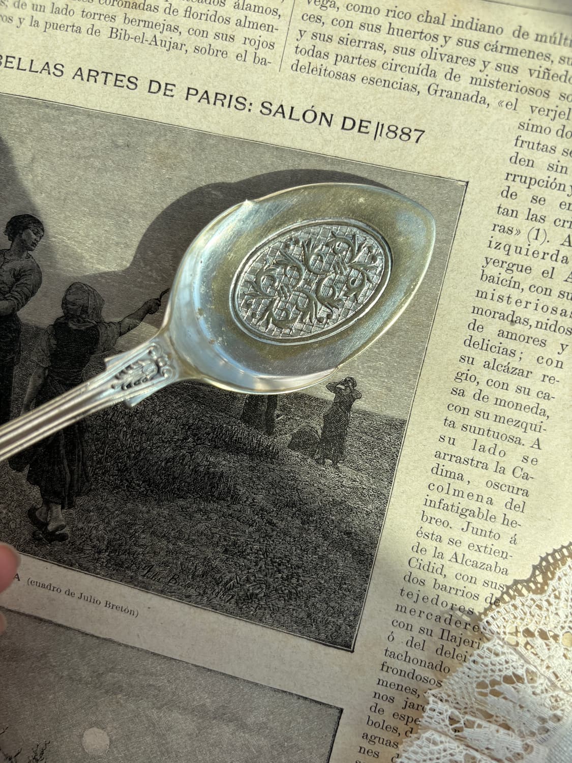 영국 앤틱 실버플레이트 잼스푼 상품이미지3