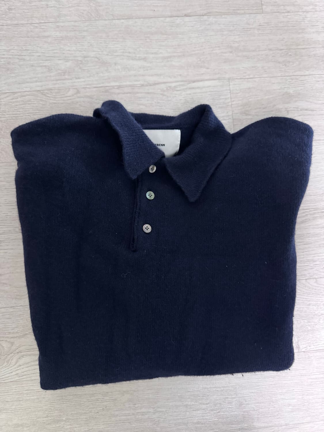 퍼렌 라쿤 카라니트 네이비 3 상품이미지1