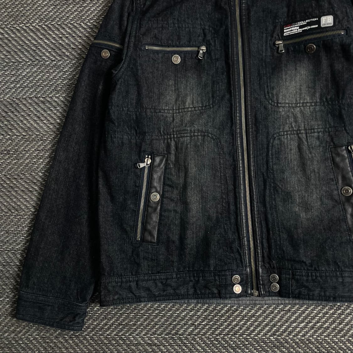 00s 후부 올드스쿨 디테일 후드 데님 자켓 y 2920 상품이미지4