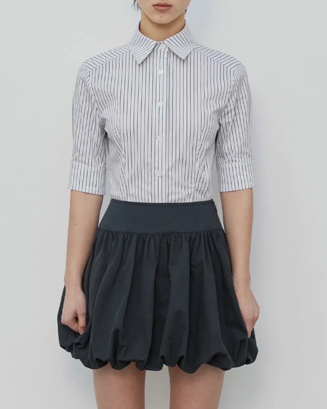 버뮬라 솔리드 하프 셔츠 상품이미지6