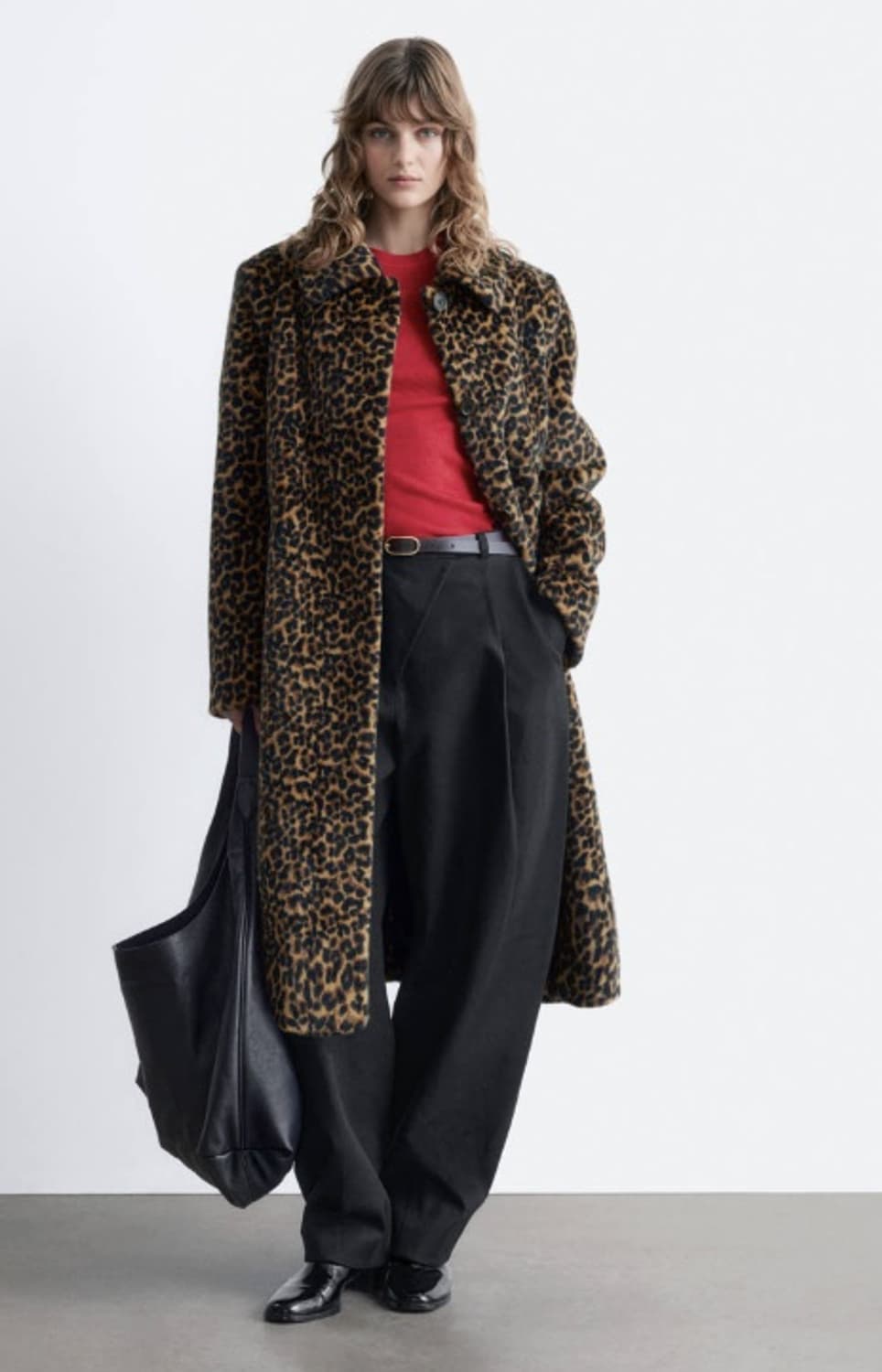 앤아더스토리즈 레오파드 퍼코트 상품이미지1