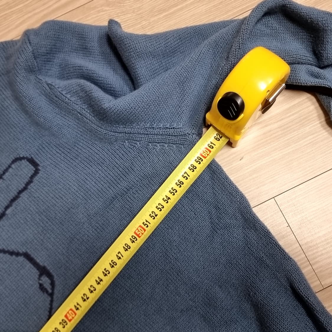 RWCHA 일본제 야구 선수 캐릭터 니트 스웨터 하늘색 상품이미지8