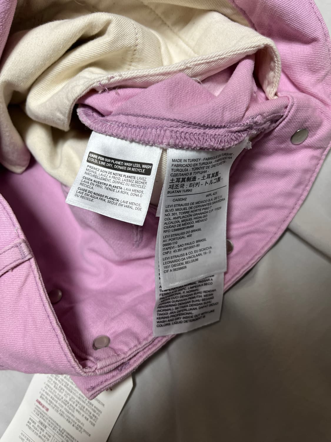 [32] LVC 20s 치노 팬츠 핑크 새상품 상품이미지8