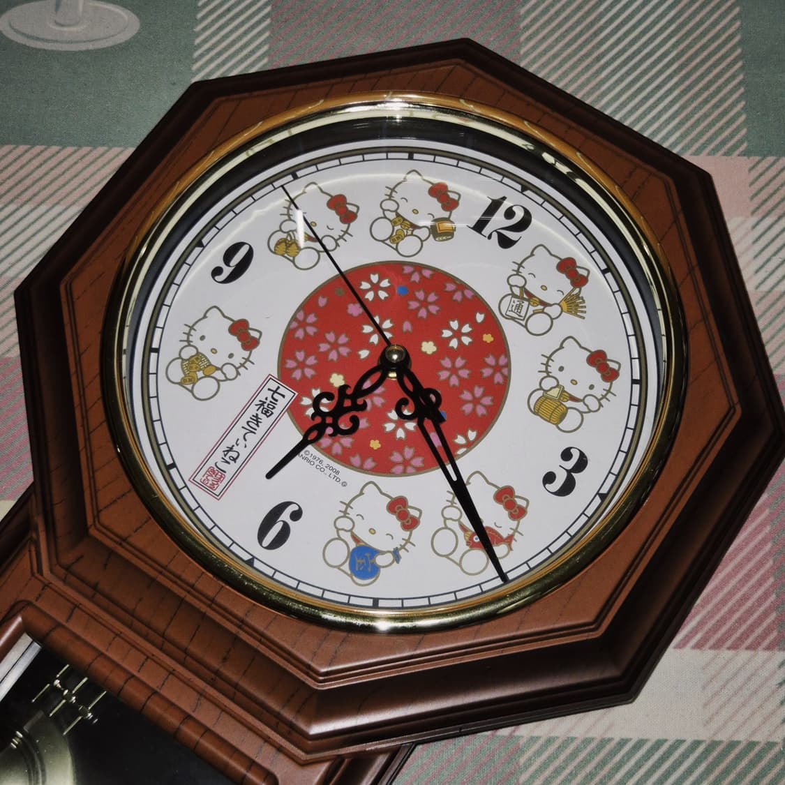 08s 레어 칠복 키티 레트로 괘종 벽시계 상품이미지9