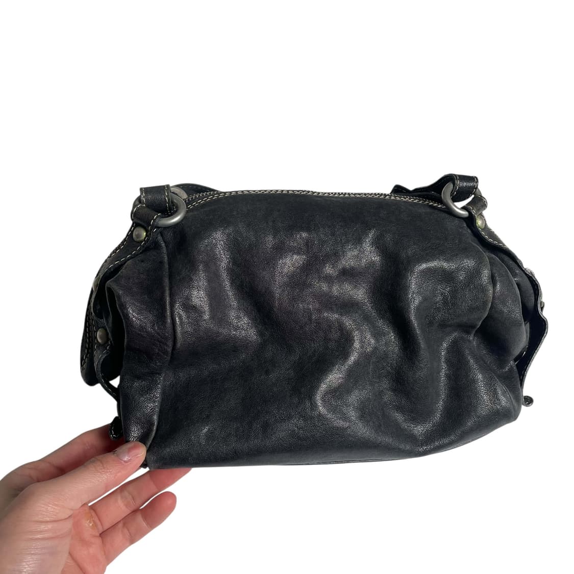 Minelli renato 리벳 레더 백 (italy)   상품이미지6