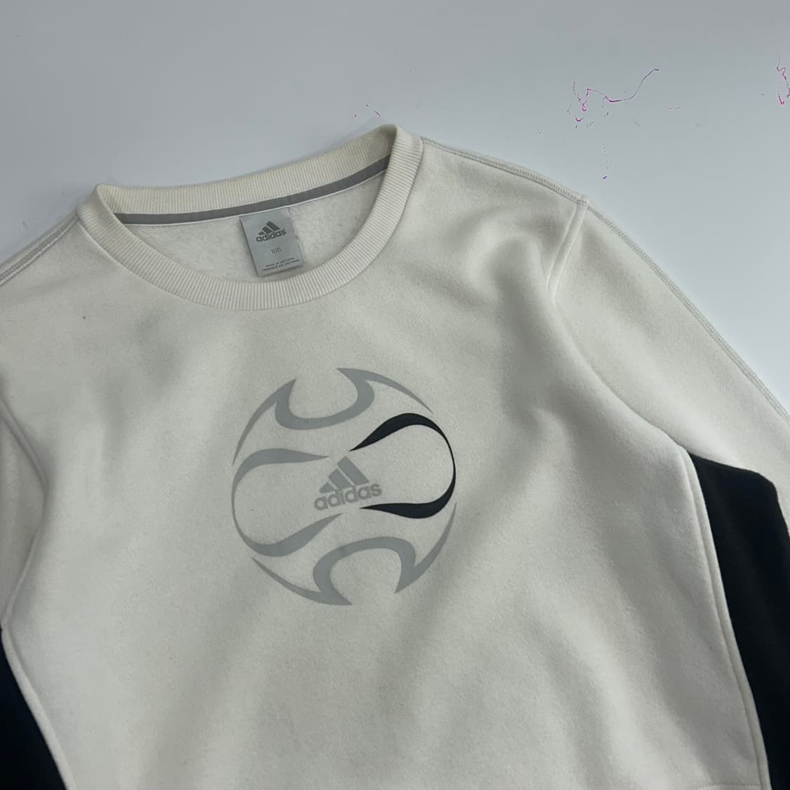 Adidas 아디다스 아이보리 배색 맨투맨 상품이미지4