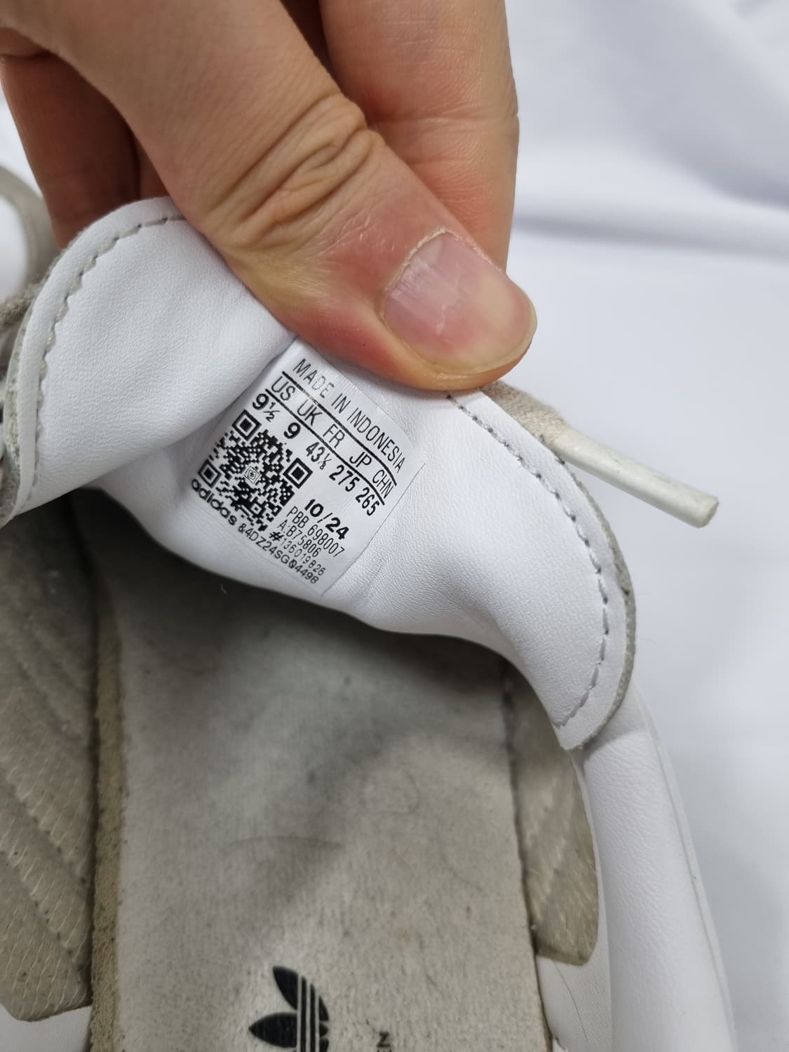 275 아디다스 삼바 OG 클라우드 화이트 상품이미지7