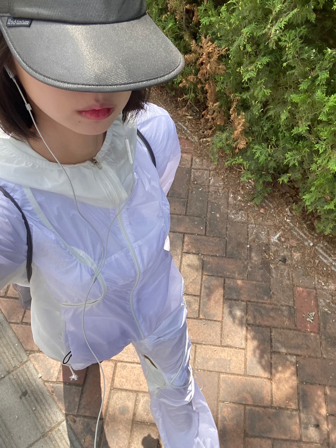 Ojos open snap light pants - white 상품이미지3