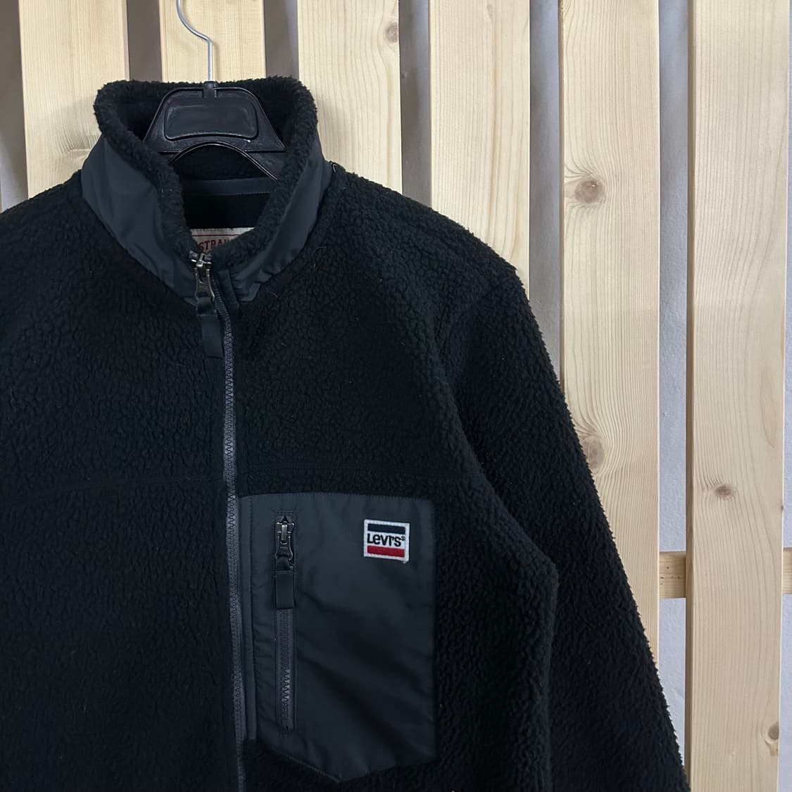 (S) 리바이스 블랙 플리스 자켓 후리스 상품이미지4
