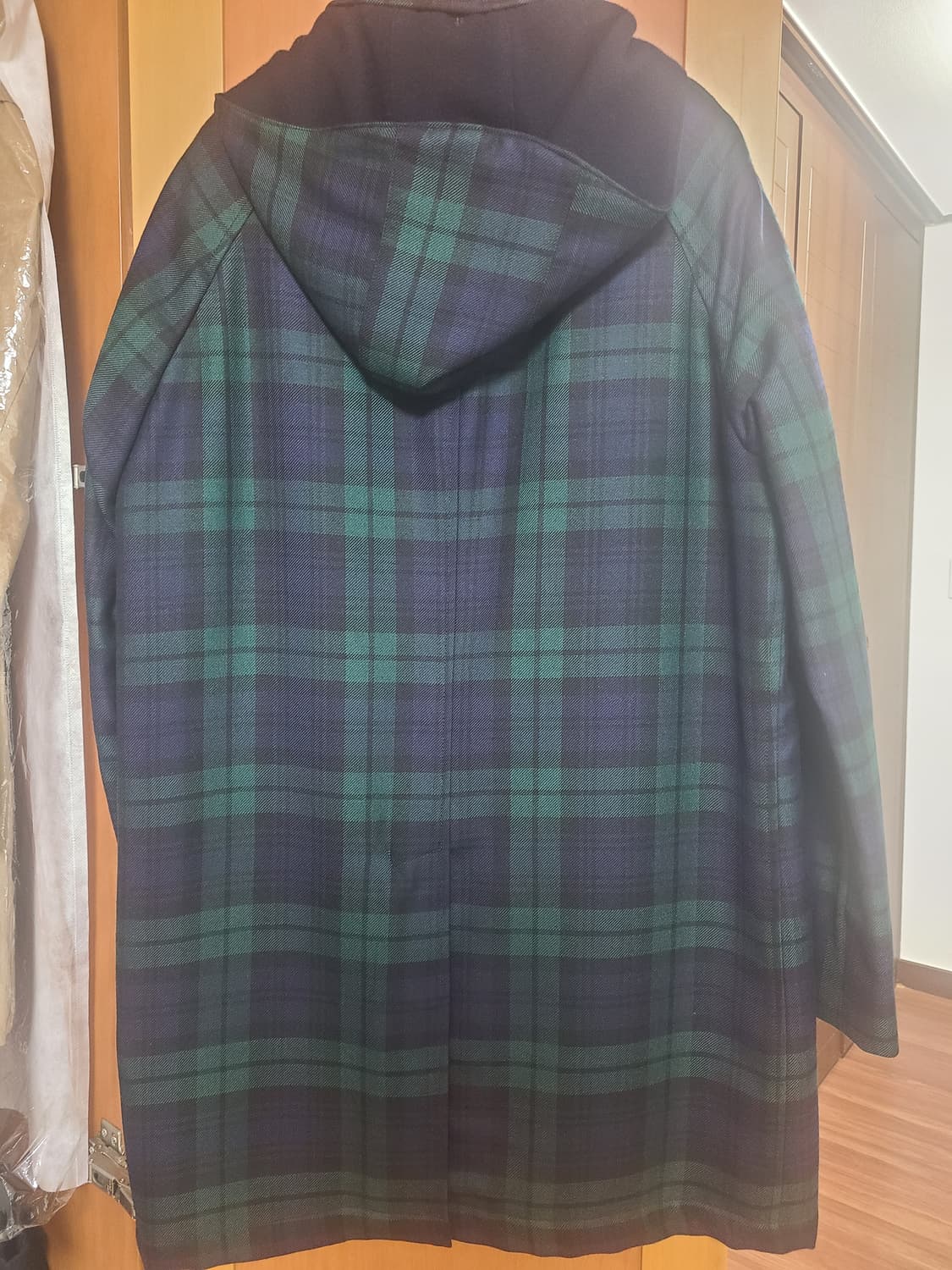 [새상품] 마일럿 마이요 울 체크 발마칸 코트 상품이미지7