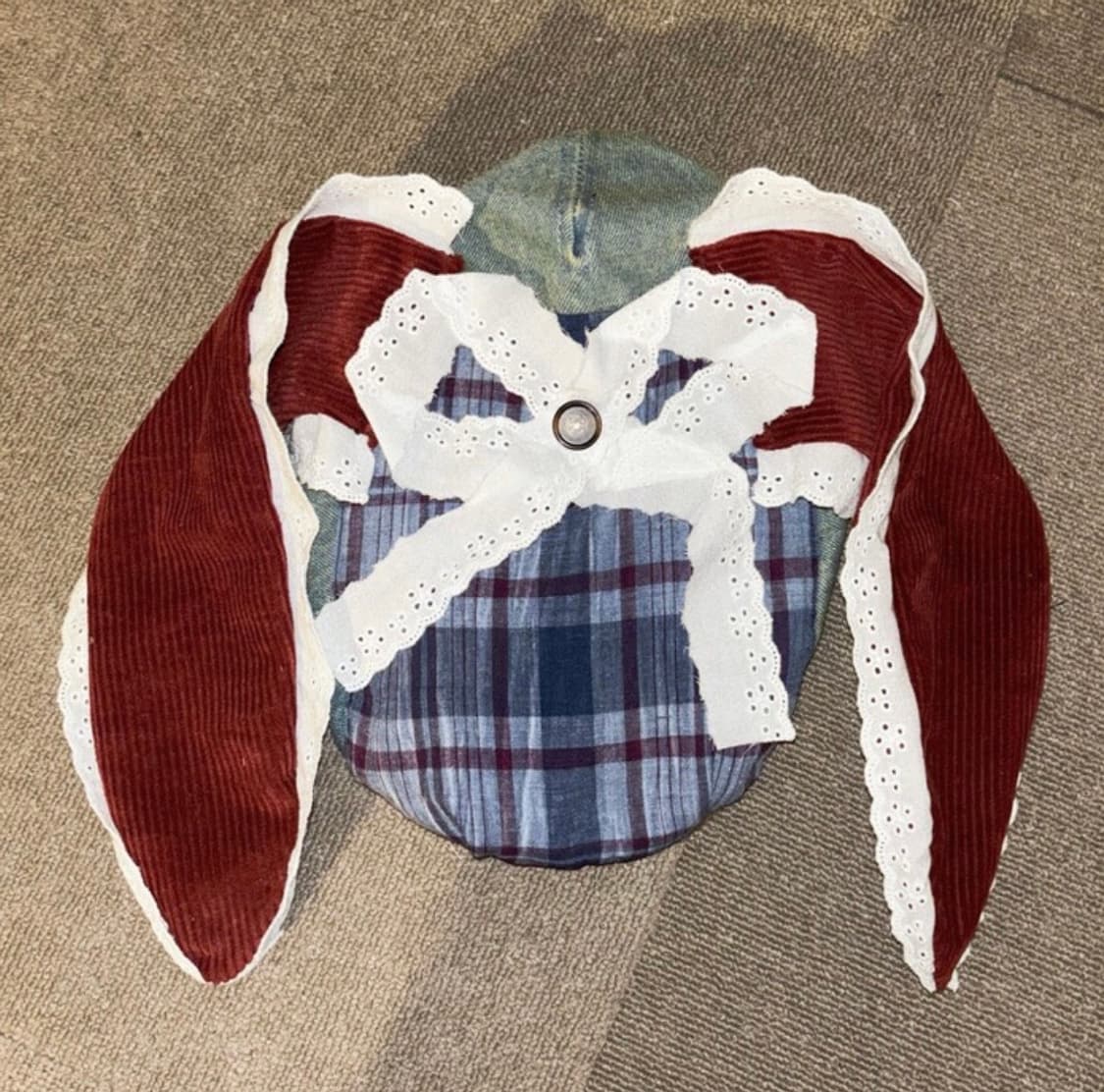 티엠디디케이 TMDDK 토끼 레이스 모자, 레이어드 스커트 빈티지 상품이미지2