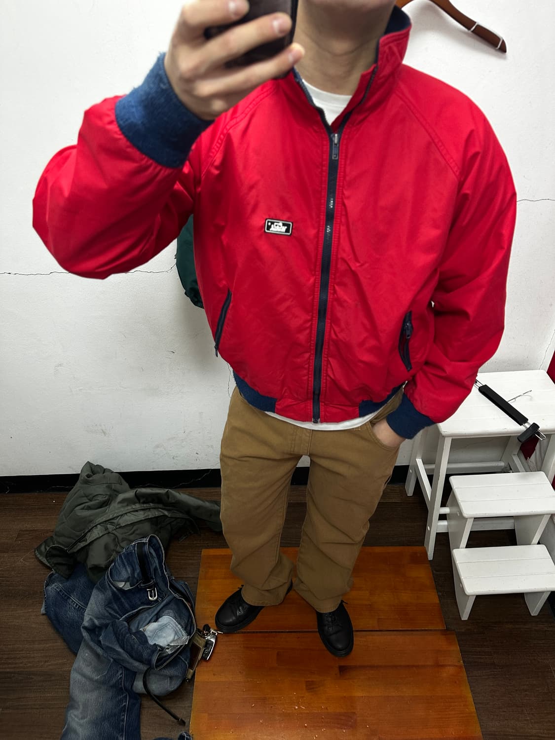 Woolrich 울리치 USA red fleece jacket  상품이미지1
