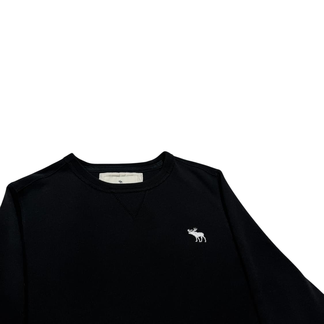 아베크롬비 빈티지 노르딕 와플 맨투맨 블랙 S 상품이미지2