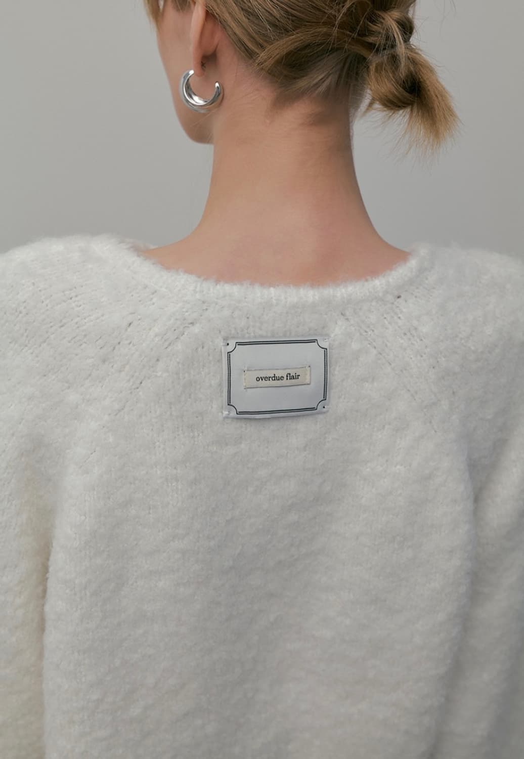 오버듀플레어 퍼울 니트 아이보리 상품이미지3
