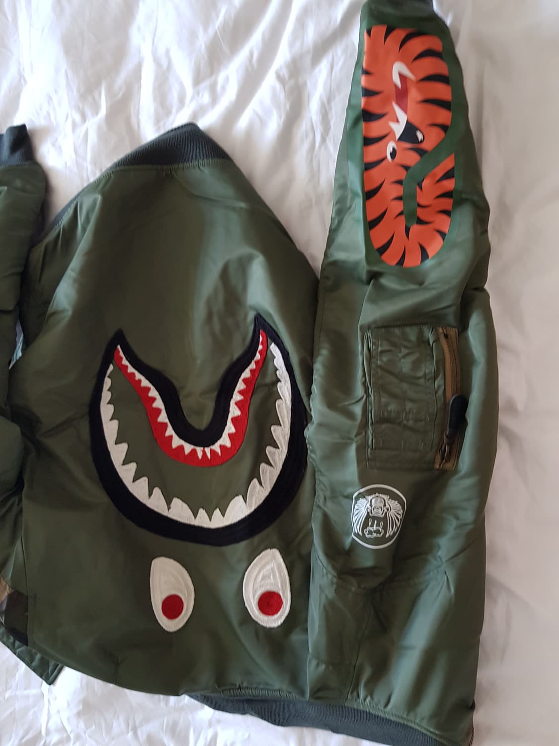 Bape  SHARK MA-1 bomber 쟈켓 상품이미지3