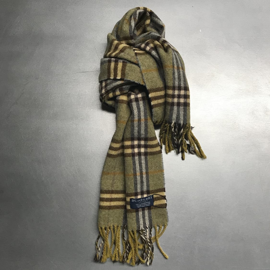 버버리 정품 램스울 머플러 그린 상품이미지1