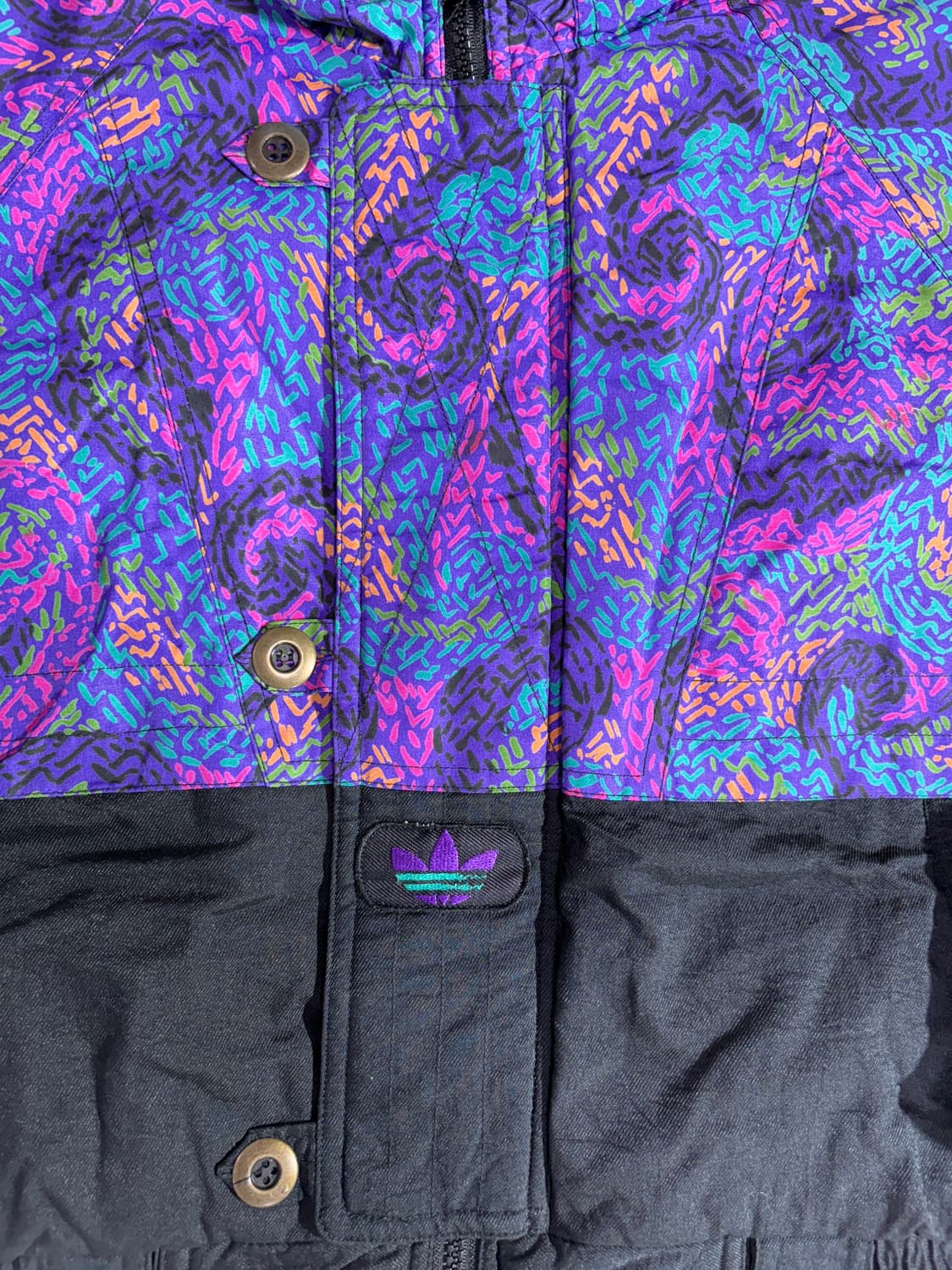 아디다스 90‘s 스키 패턴 반집업 아노락  상품이미지6