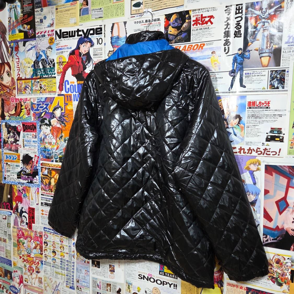 JPN 카파 X 산토리 보스 커피 유광 후드 퀼팅 패디드 점퍼 상품이미지6