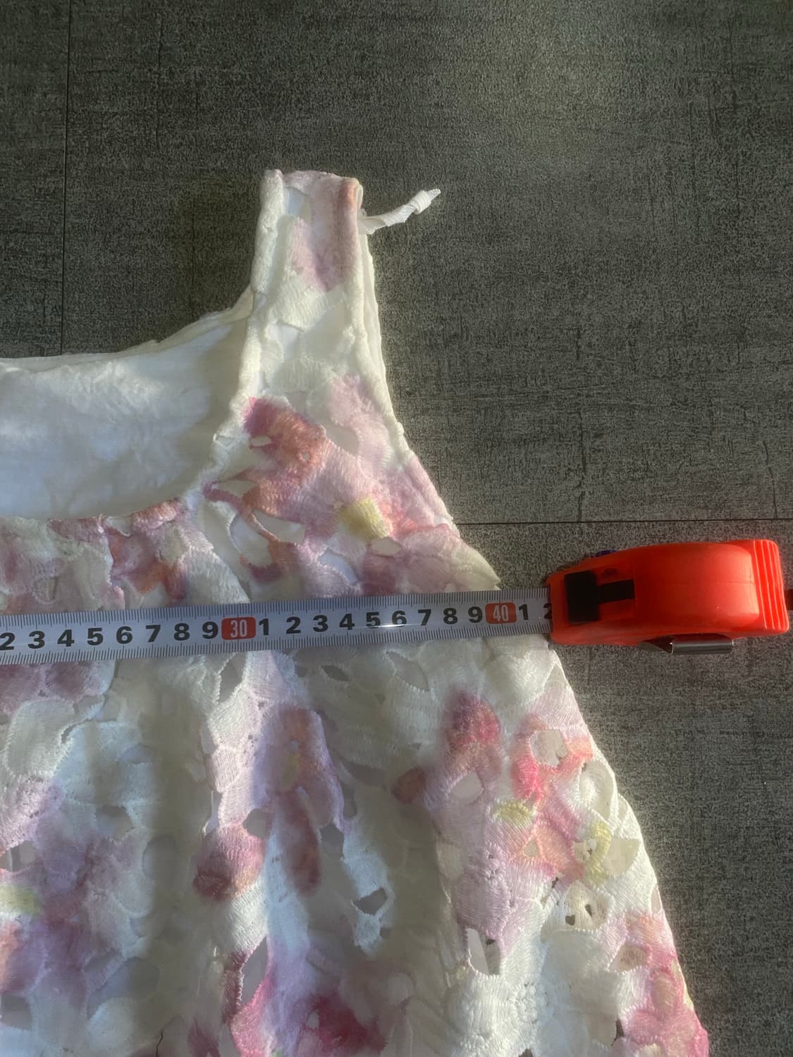 일본빈티지 하구미모리걸 달천깔페어리 프린세스 플라워 슬리브리스나시탑 상품이미지3