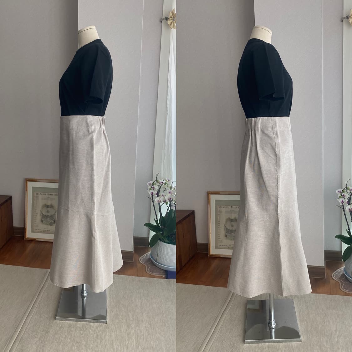 SIMPLICITE 리버시블 코튼 맥시스커트(26) 상품이미지2